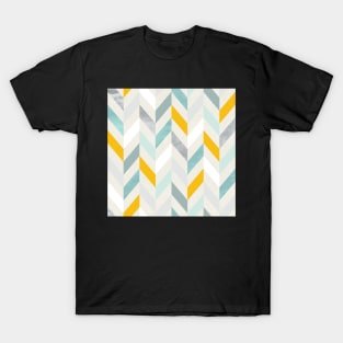 Modern Chevron in Blue T-Shirt